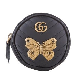 GUCCI Marmont Animal Stud Wrist Pouch